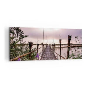 Canvastavla - Bild på duk - Asiens lugn och tystnad - 120x50 cm