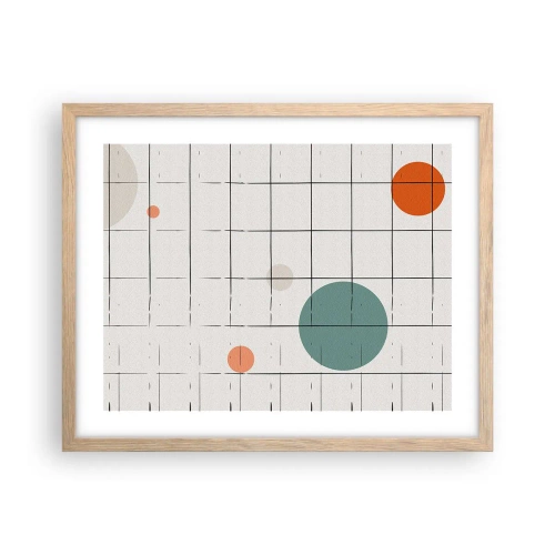 Affisch i ram av ljusek - Fångade. Vi eller de? - 50x40 cm