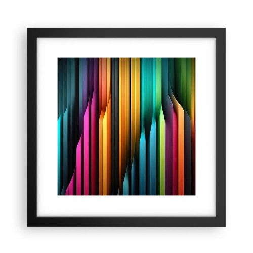 Affisch i svart ram - Lysande orgel - 30x30 cm