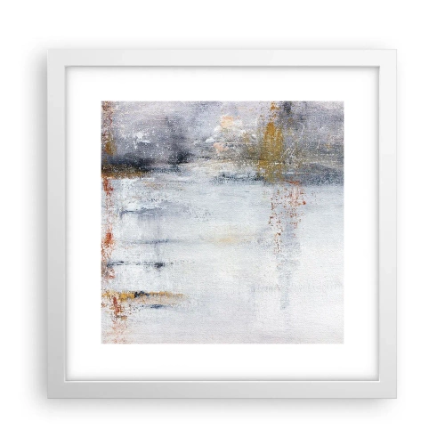 Affisch i vit ram - Bakom luftridån - 30x30 cm