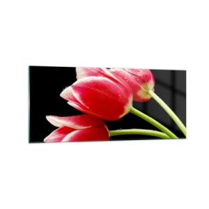 Glastavla - Bild på glas - Ett löfte om en ren kärlek - 120x50 cm