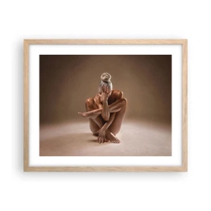 Affisch i ram av ljusek - Kroppens och själens enighet - 50x40 cm