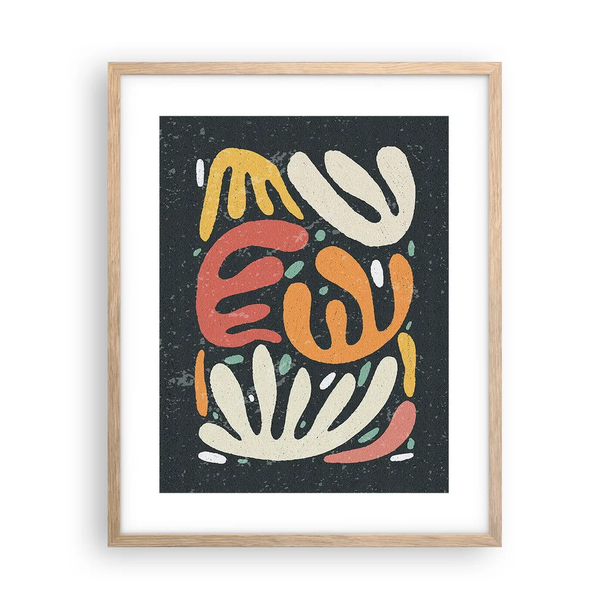 Affisch i ram av ljusek - Komposition - Jag tar snart tag i dig  - 40x50 cm