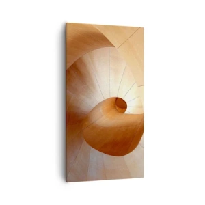 Canvastavla - Bild på duk - Arkitektonisk serpentin - 55x100 cm