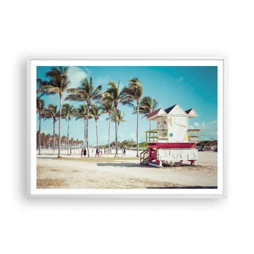 Affisch i vit ram - En vacker dag framför dig - 100x70 cm