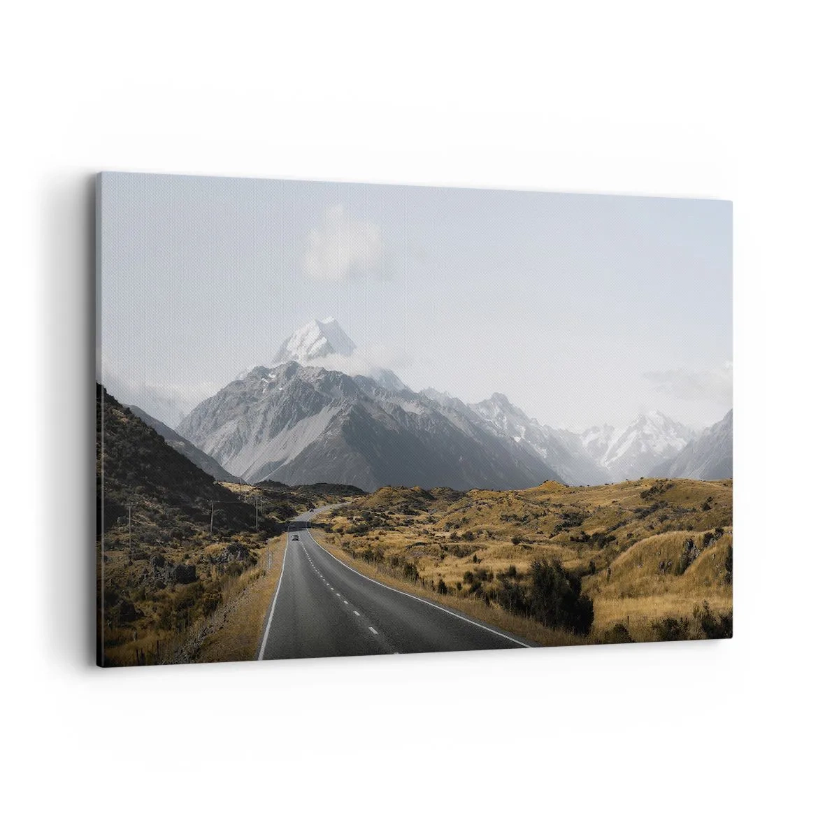Canvastavla - Bild på duk - Väg till fjällens hjärta - 120x80 cm