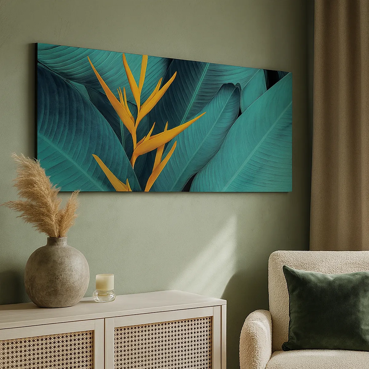 Canvastavla - Bild på duk - Edens blomma - 30x30 cm