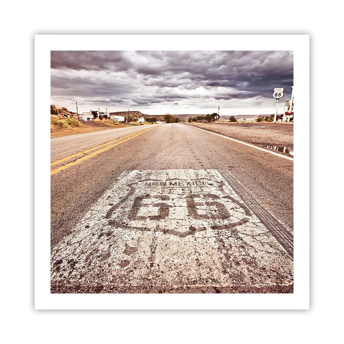 Affisch - Mother Road - amerikanska legenden - 60x60 cm