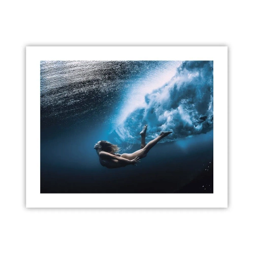 Affisch - Modern sjöjungfru - 50x40 cm