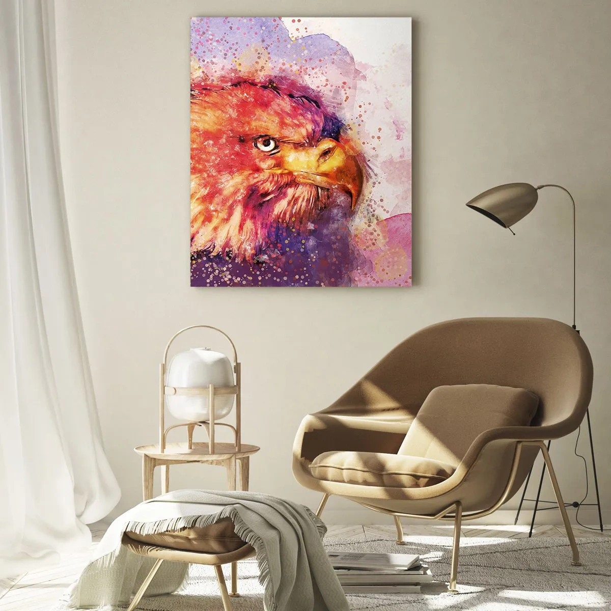 Glastavla - Bild på glas - Du vill inte vet vad jag tänker på - 80x120 cm