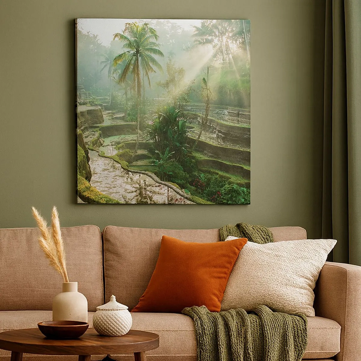 Canvastavla - Bild på duk - Växa upp i solsken - 30x30 cm