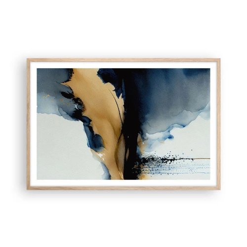 Affisch i ram av ljusek - Bakom ridån - 91x61 cm