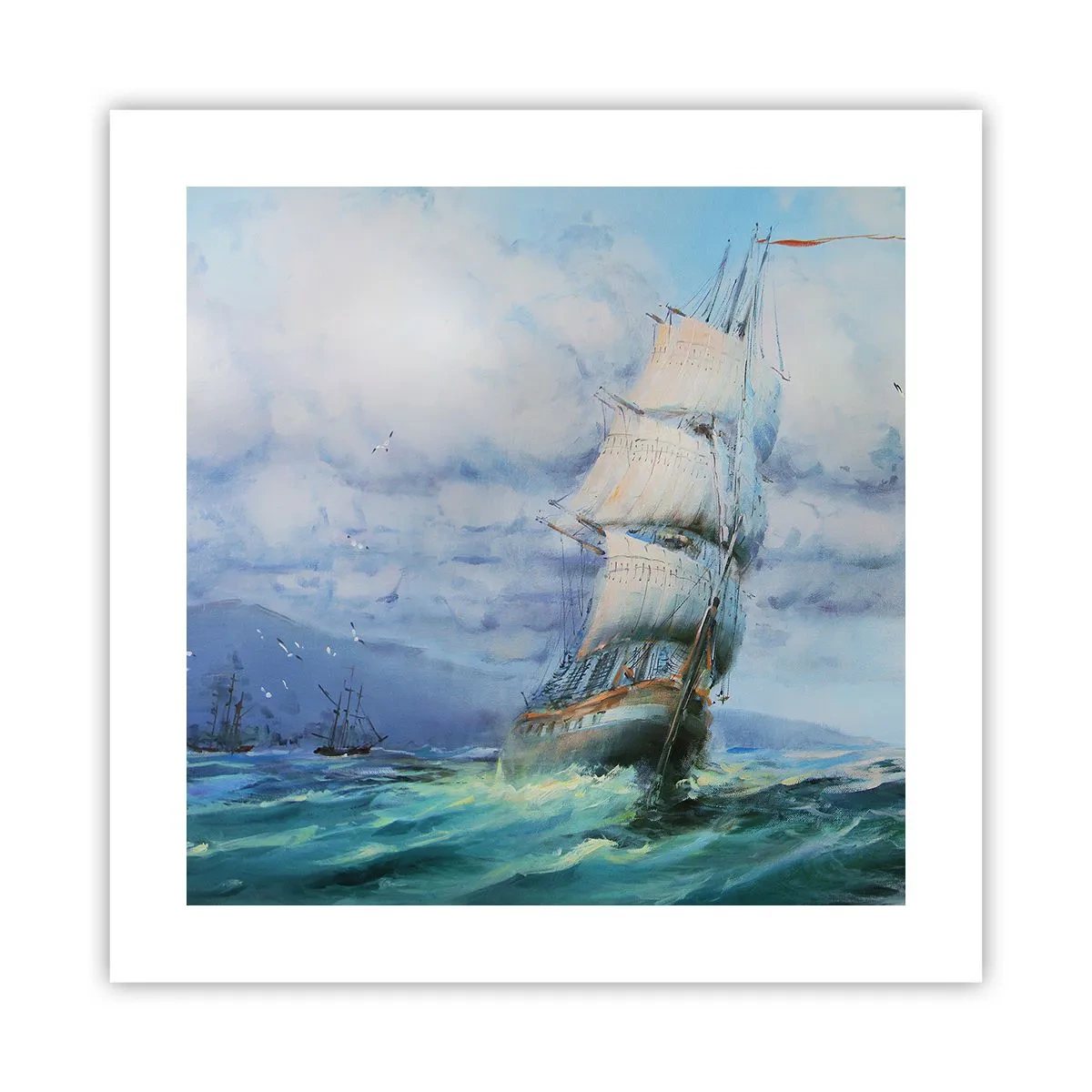 Affisch - Goda vindar - 40x40 cm