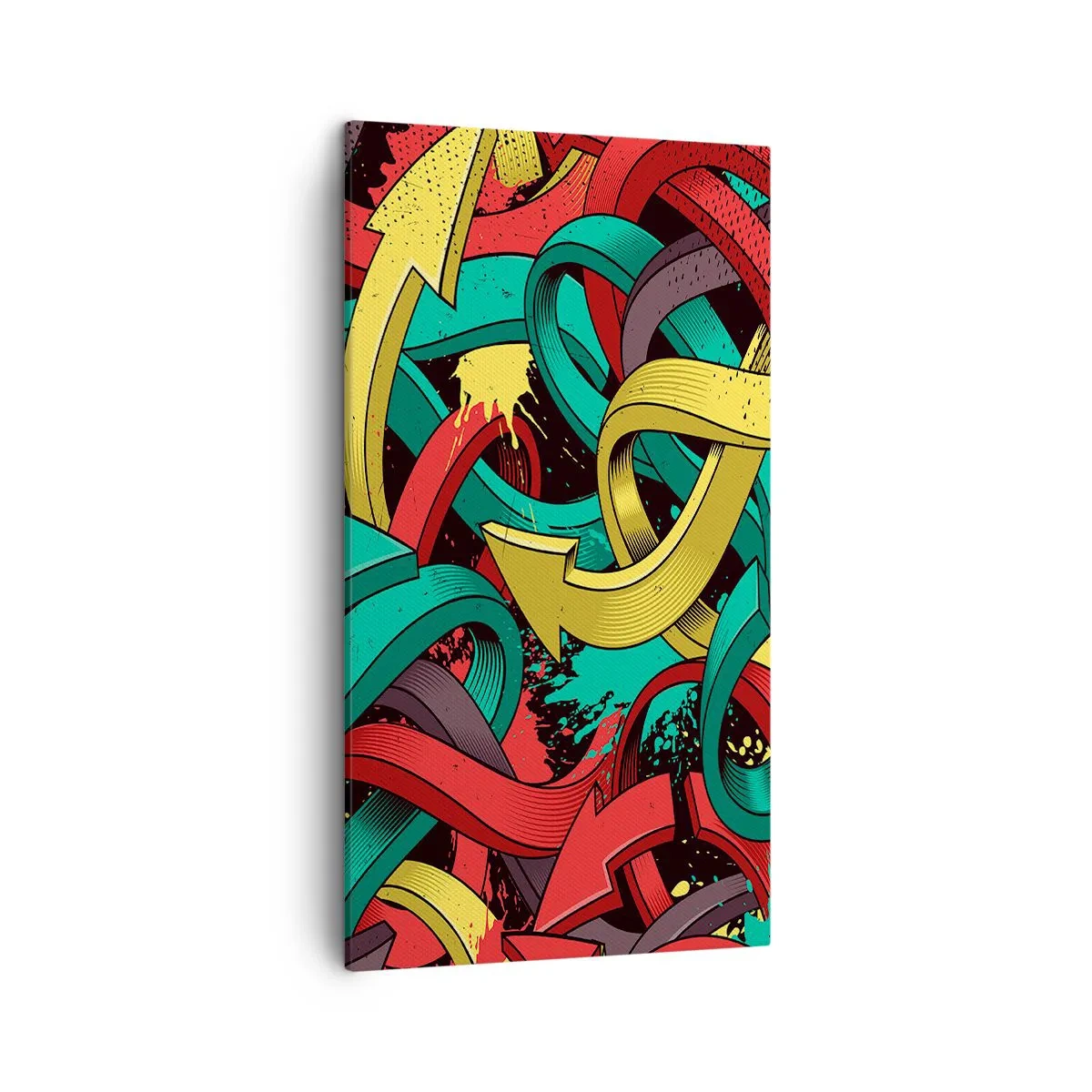 Canvastavla - Bild på duk - Vilken väg till målet? - 45x80 cm