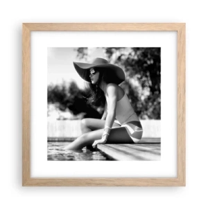 Affisch i ram av ljusek - En sommardröm - 30x30 cm