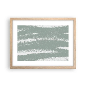 Affisch i ram av ljusek - Abstraktion i vinterstämning - 40x30 cm