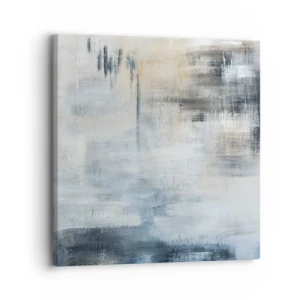 Canvastavla - Bild på duk - Bakom en blå slöja - 30x30 cm