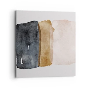 Canvastavla - Bild på duk - Komposition av jordens färger - 70x70 cm