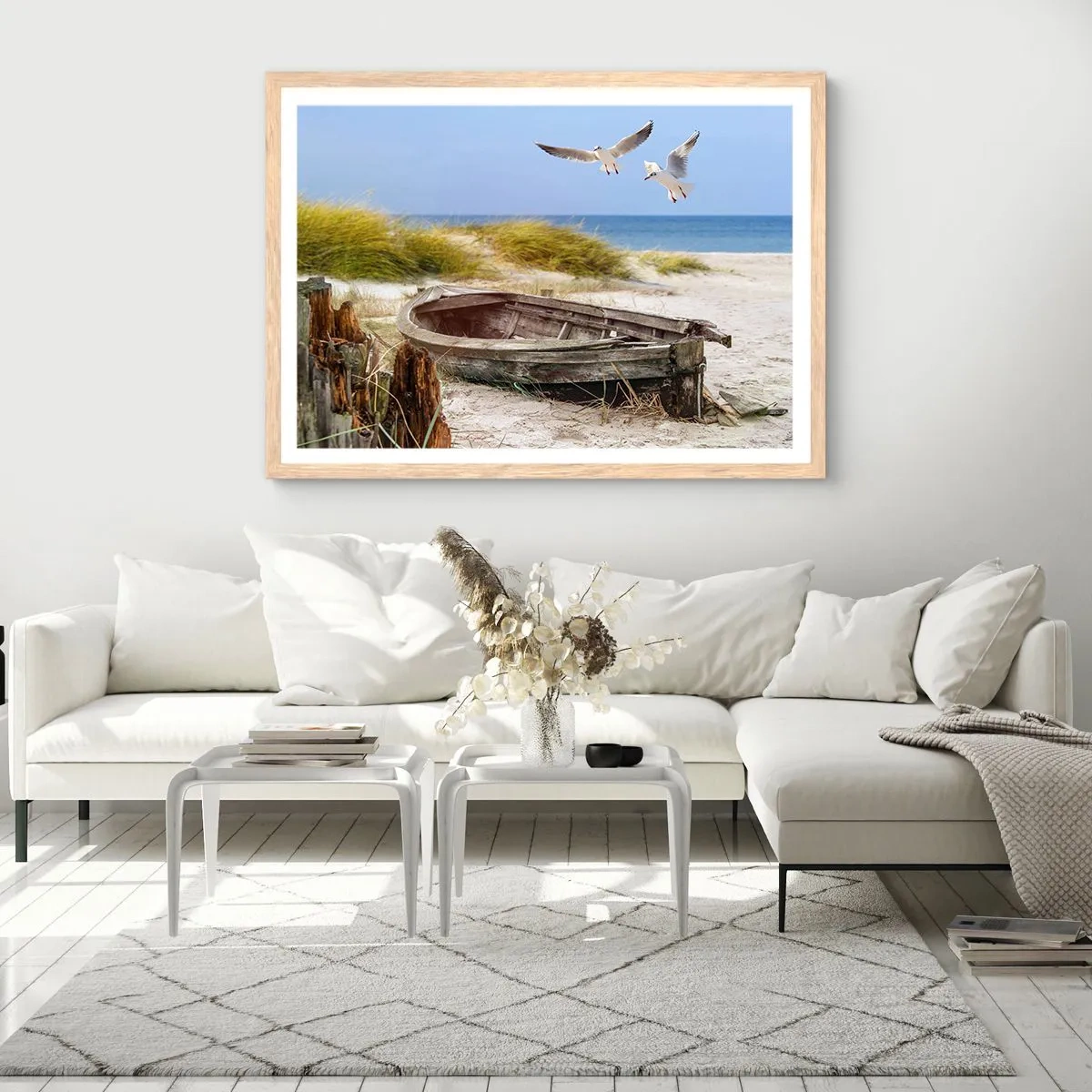 Affisch i ram av ljusek - Doppade i vinden - 100x70 cm