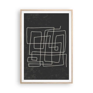 Affisch i ram av ljusek - Inte så enkelt - 70x100 cm