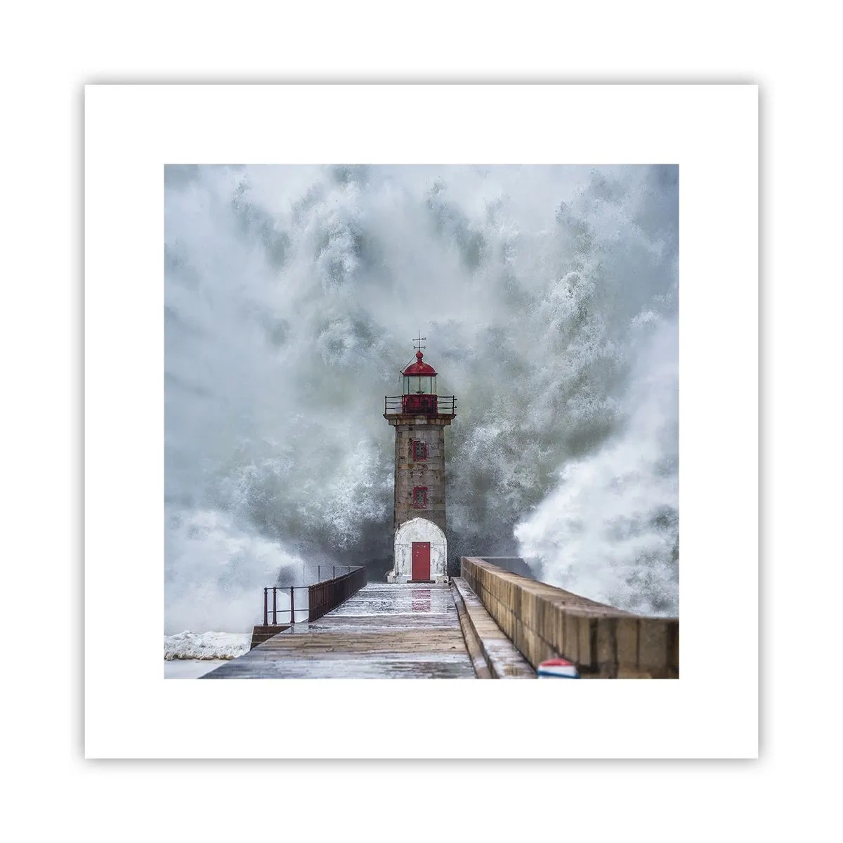 Affisch - Vattnets vrål, vindens skrik  - 30x30 cm