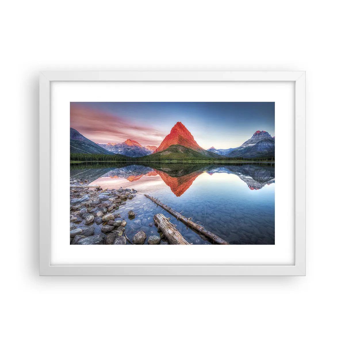 Affisch i vit ram - Glöd och kyla - 40x30 cm