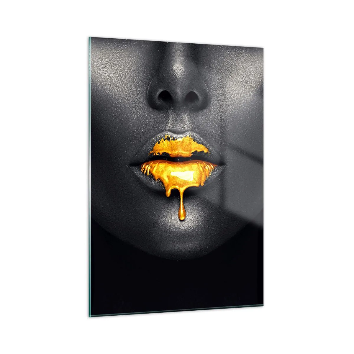 Glastavla - Bild på glas - Guldmun - 50x70 cm