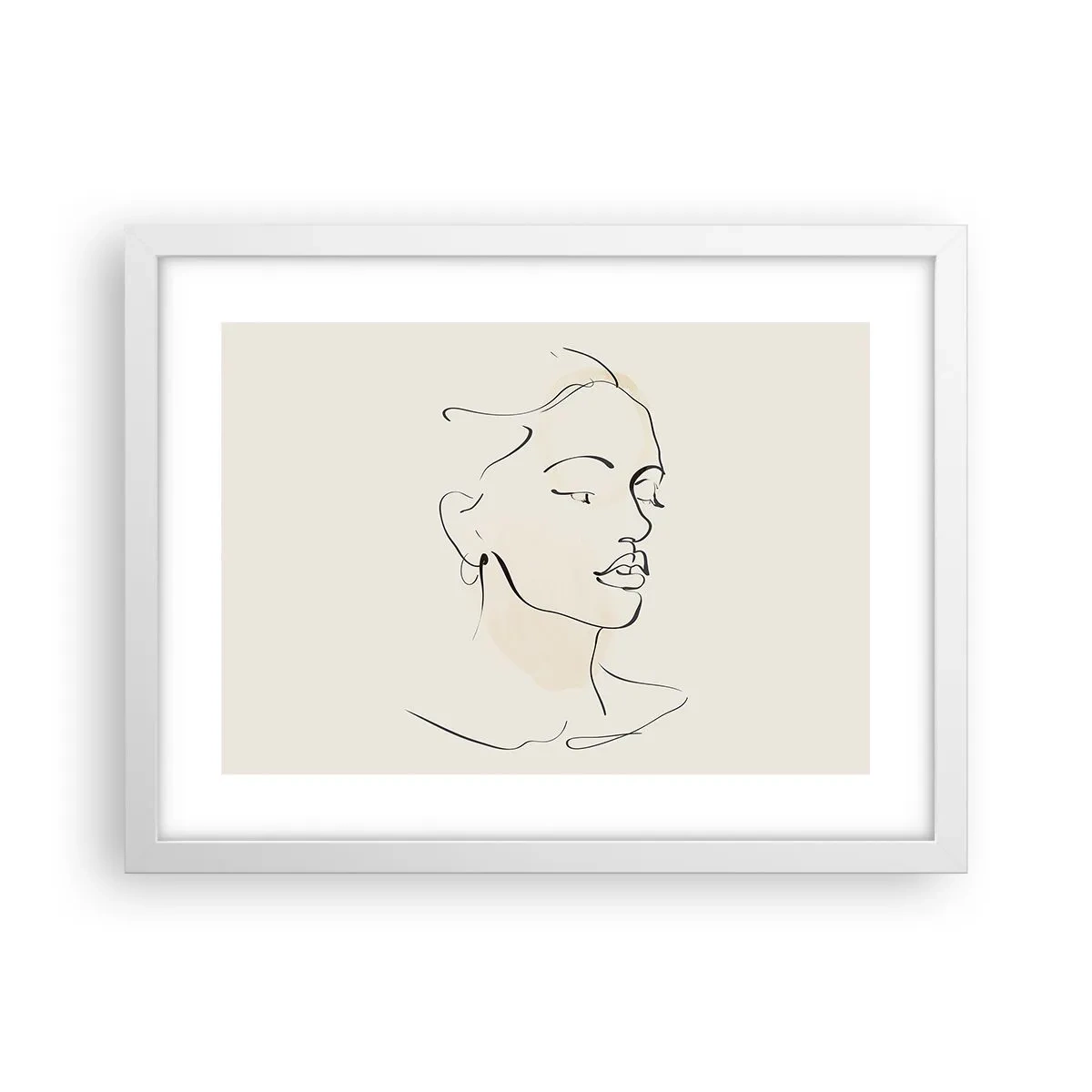 Affisch i vit ram - Säkra drag - 40x30 cm
