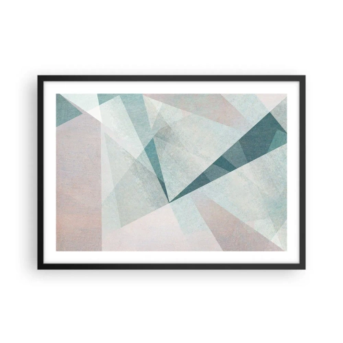 Affisch i svart ram - Lugnt trots dynamiskt - 70x50 cm