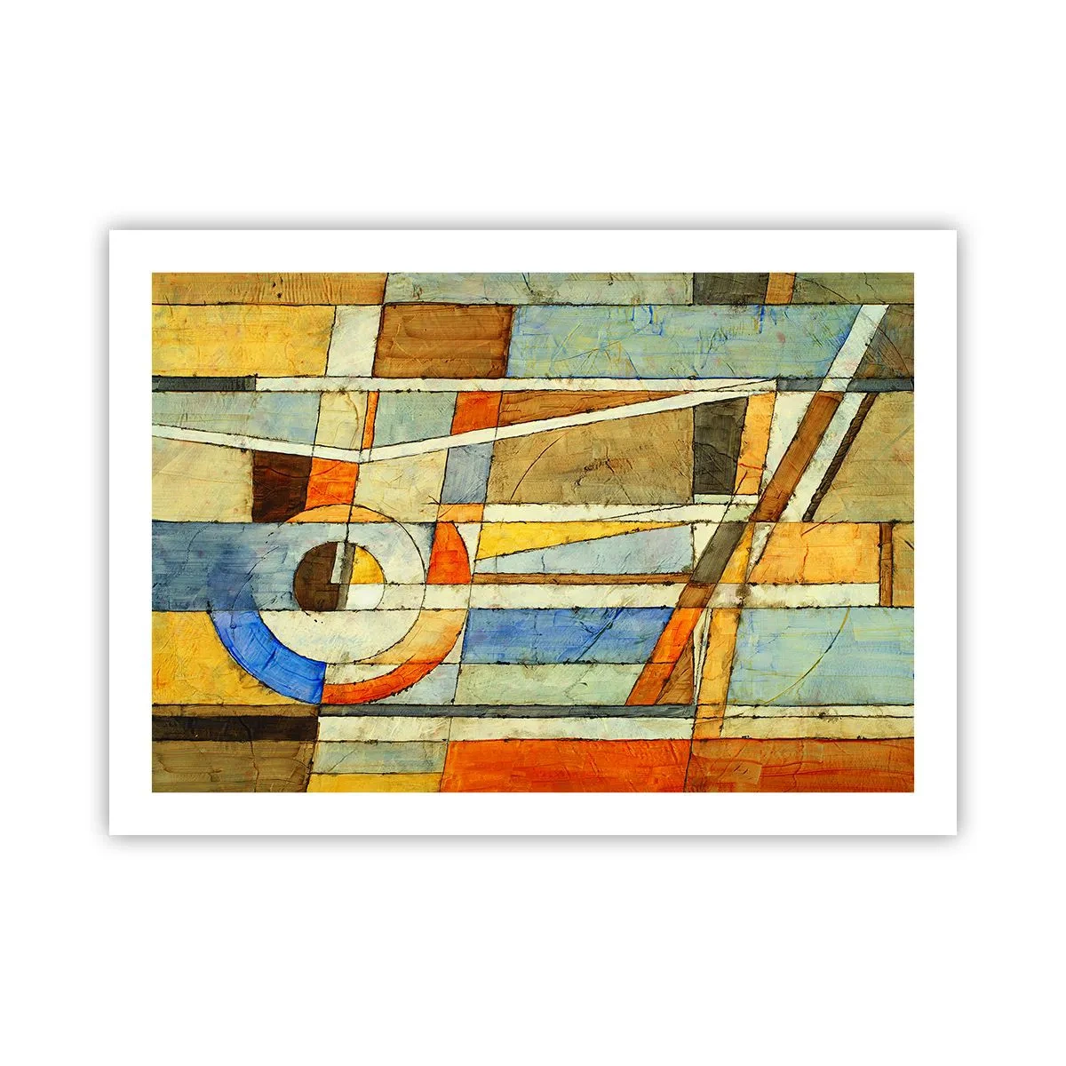 Affisch - Kubismen på bygget - 70x50 cm