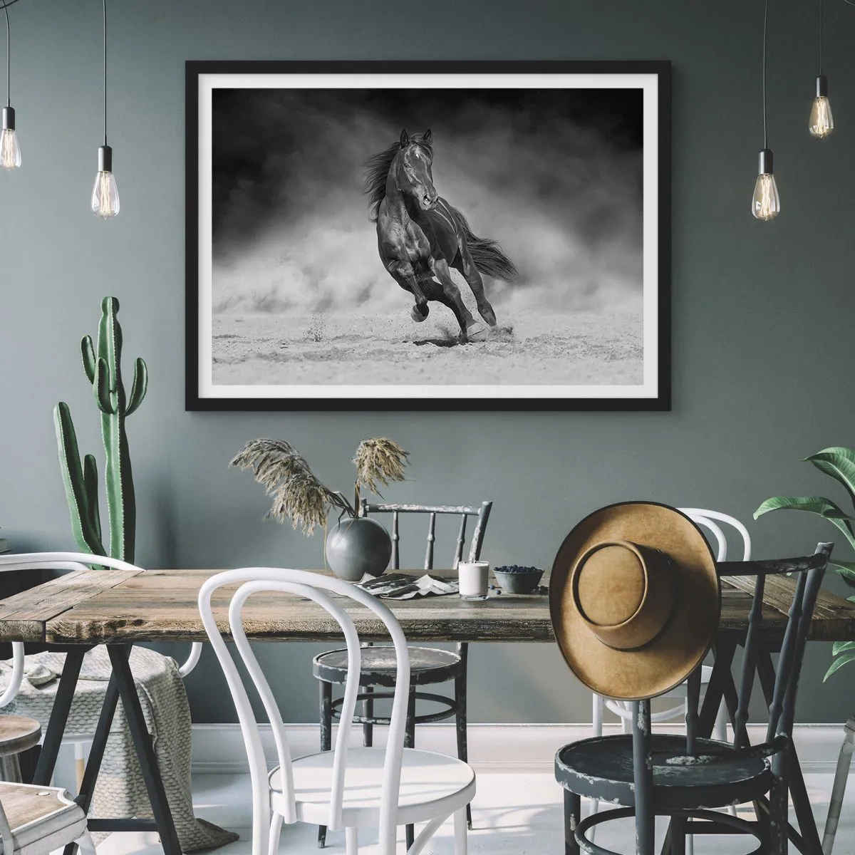 Affisch i svart ram - Värd själva emiren - 70x50 cm