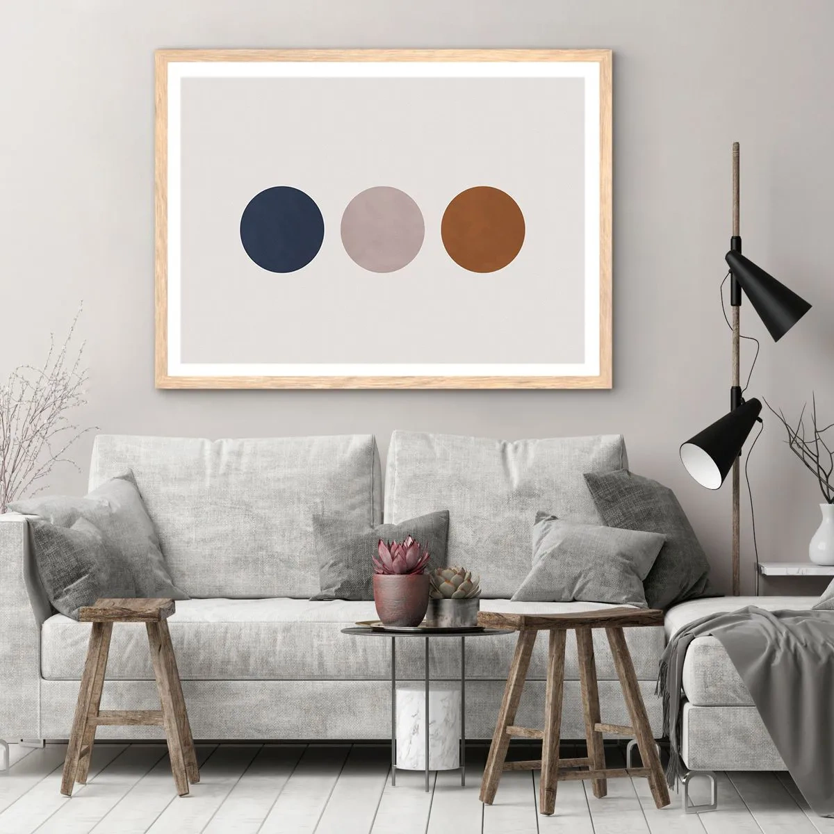 Affisch i ram av ljusek - Perfektionens symbol - 100x70 cm