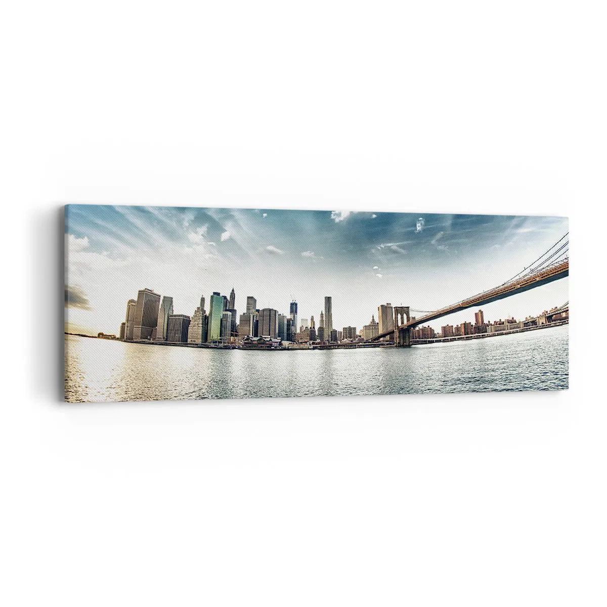 Canvastavla - Bild på duk - Glasö - 90x30 cm