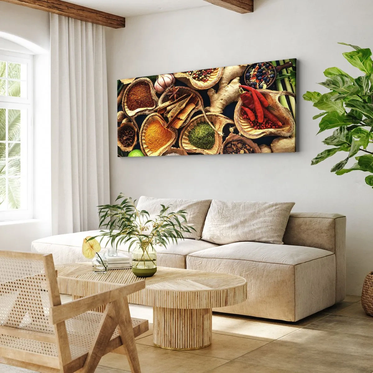 Canvastavla - Bild på duk - Ta vad du vill - 100x40 cm