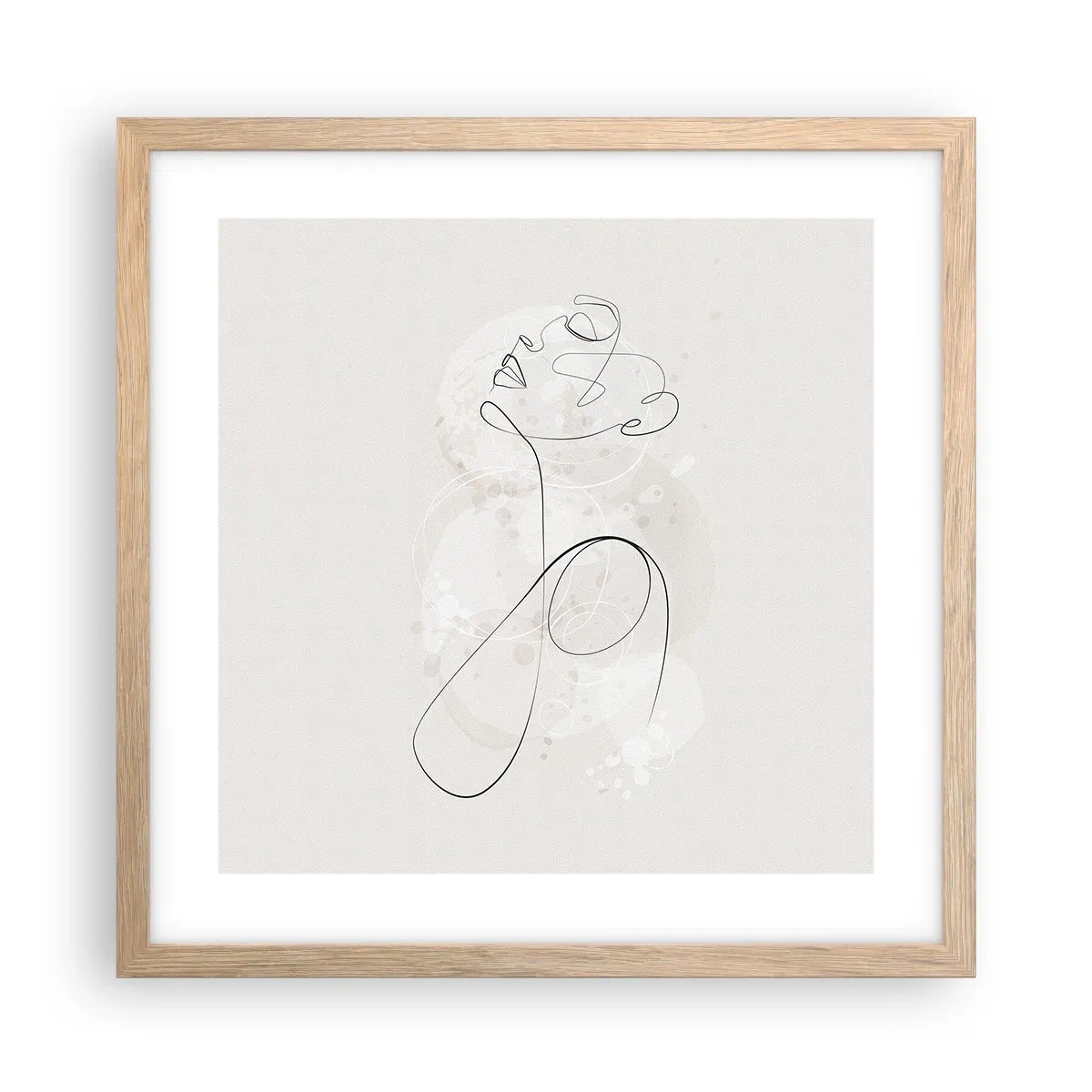 Affisch i ram av ljusek - Skönhetens spiral - 40x40 cm