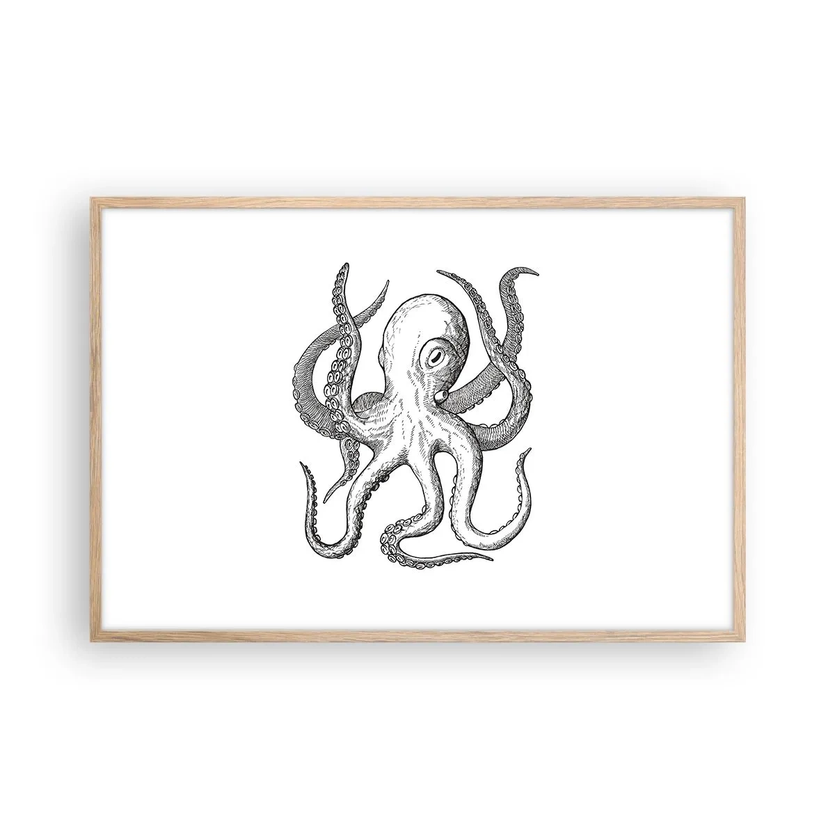 Affisch i ram av ljusek - Dansar med vågorna - 91x61 cm