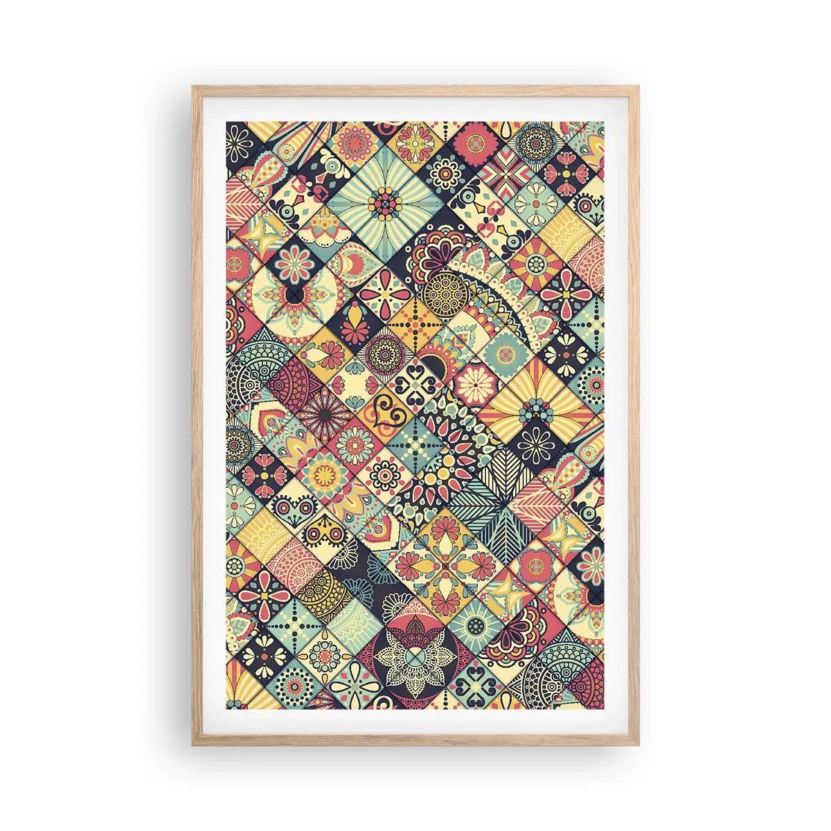 Affisch i ram av ljusek - Marockansk stämning - 61x91 cm