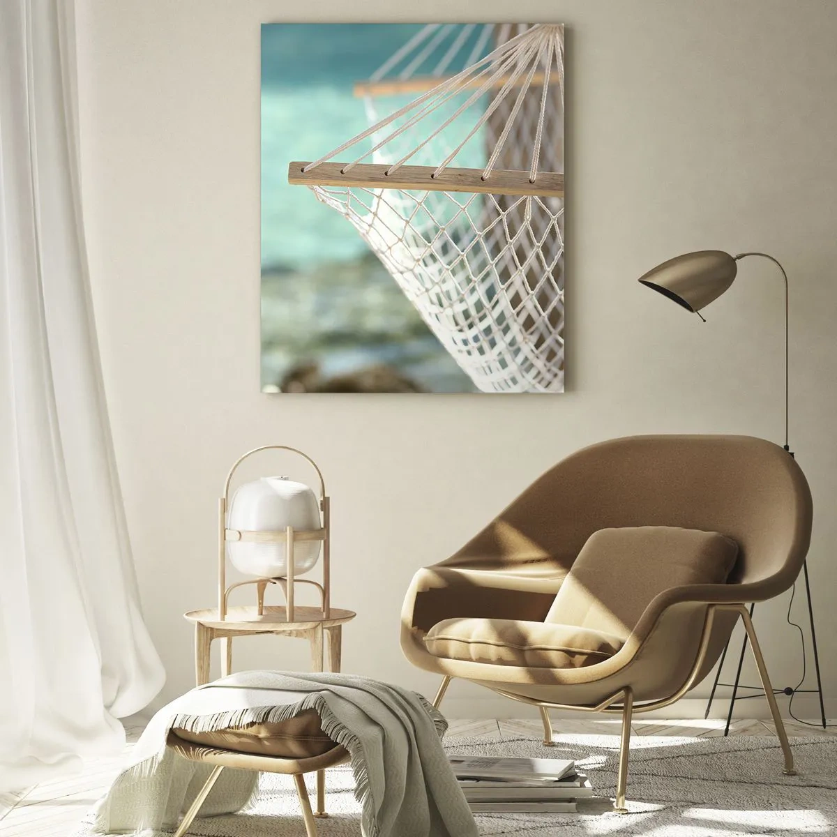 Glastavla - Bild på glas - Avkopplingstid - 80x120 cm