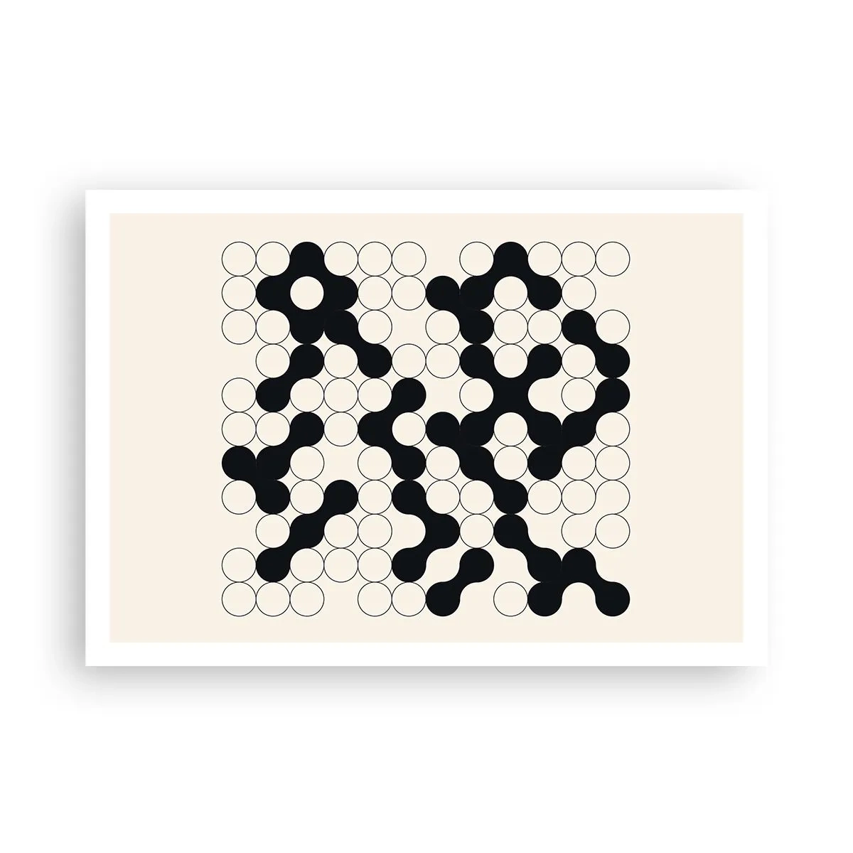 Affisch - Kinesiskt spel - variation - 100x70 cm