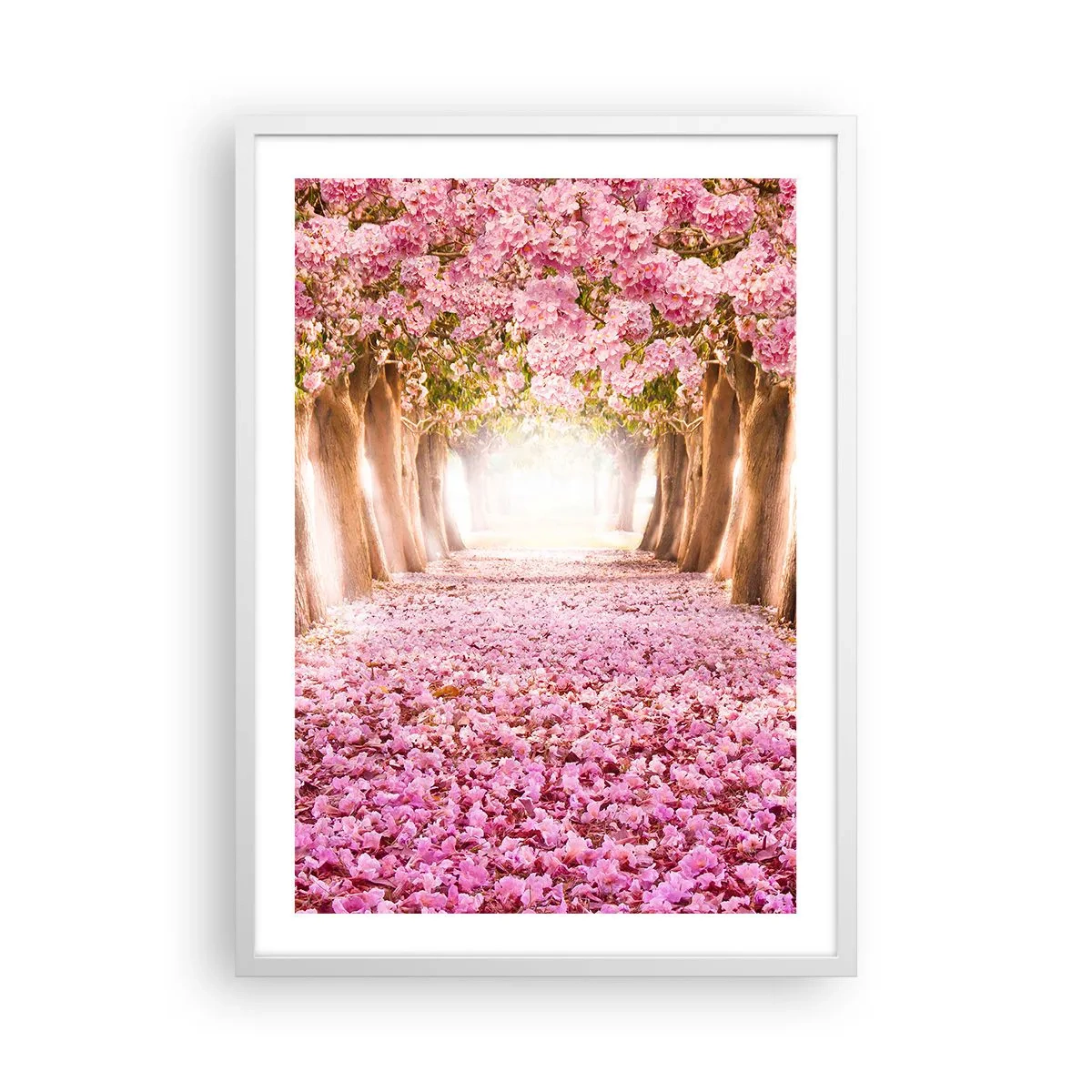 Affisch i vit ram - Vägen till paradiset - 50x70 cm