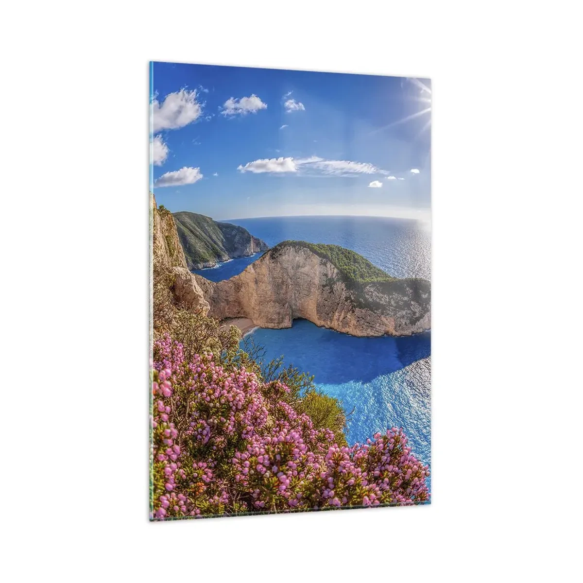 Glastavla - Bild på glas - Min stora grekiska semester - 80x120 cm