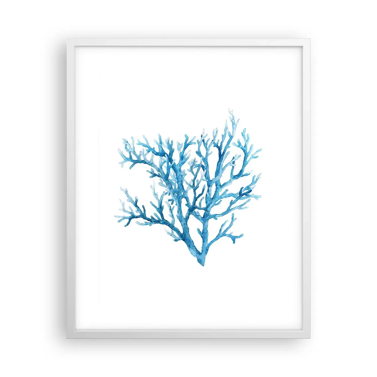 Affisch i vit ram - Marin filigran - 40x50 cm