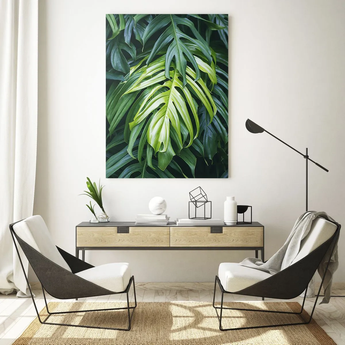 Glastavla - Bild på glas - Doppa sig i fräschheten - 50x70 cm