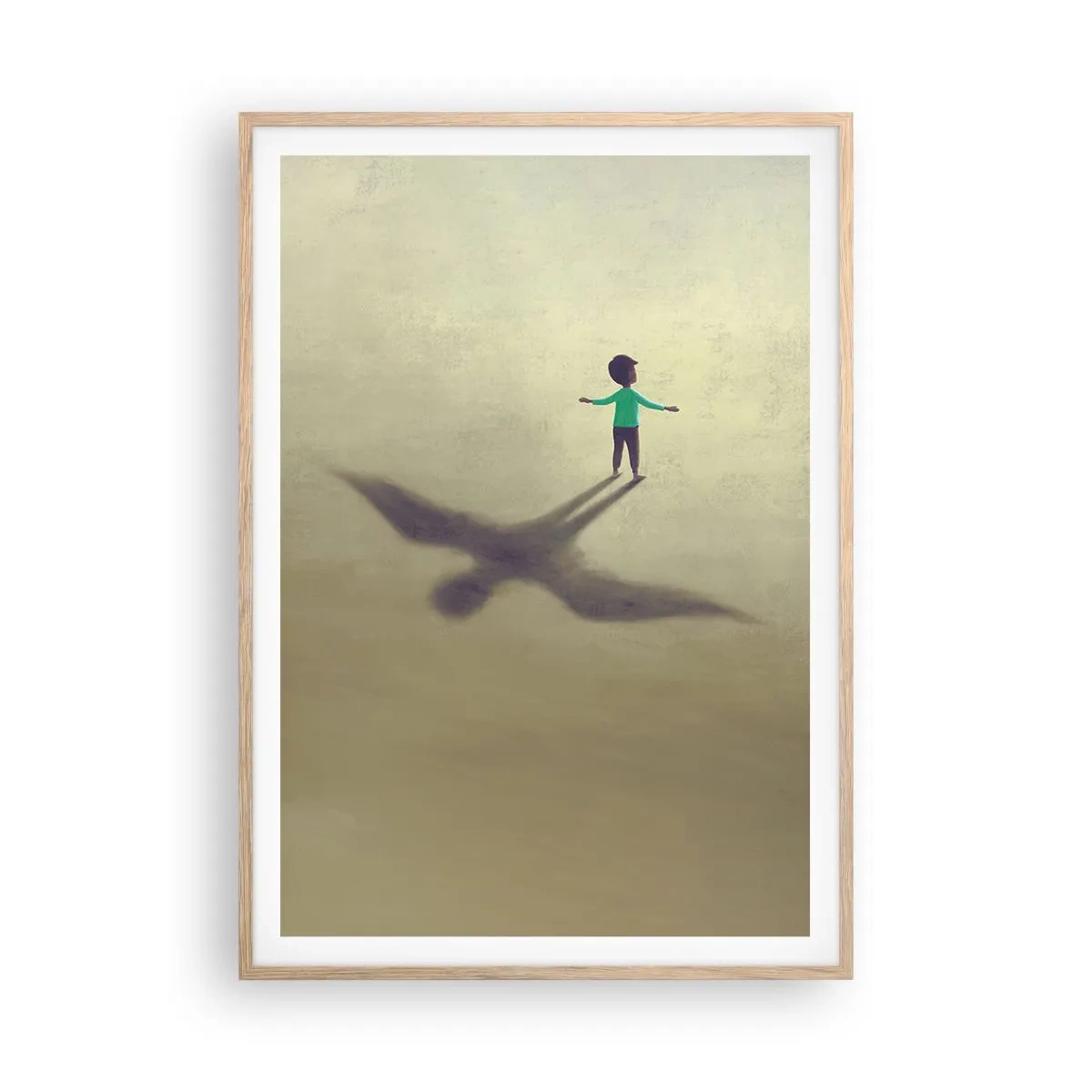 Affisch i ram av ljusek - Framtidens hjälte - 70x100 cm