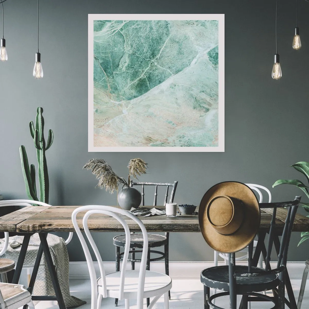 Affisch - Stenens ädla svalka - 50x50 cm