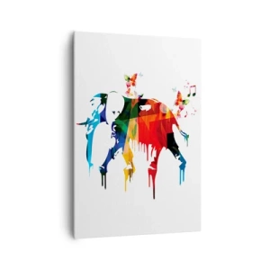 Canvastavla - Bild på duk - Var och en kan dansa - 70x100 cm