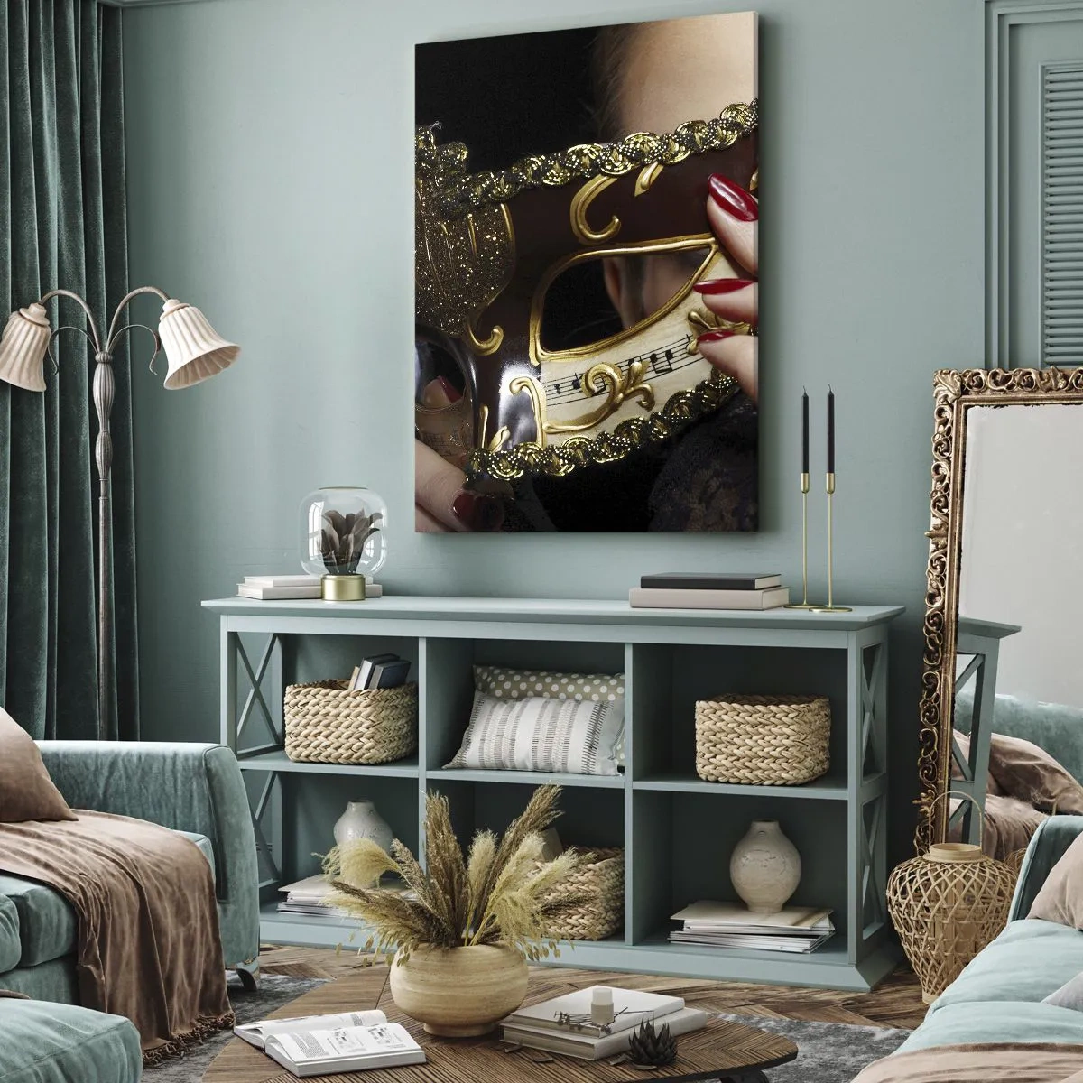 Canvastavla - Bild på duk - Min värld är från barock - 50x70 cm