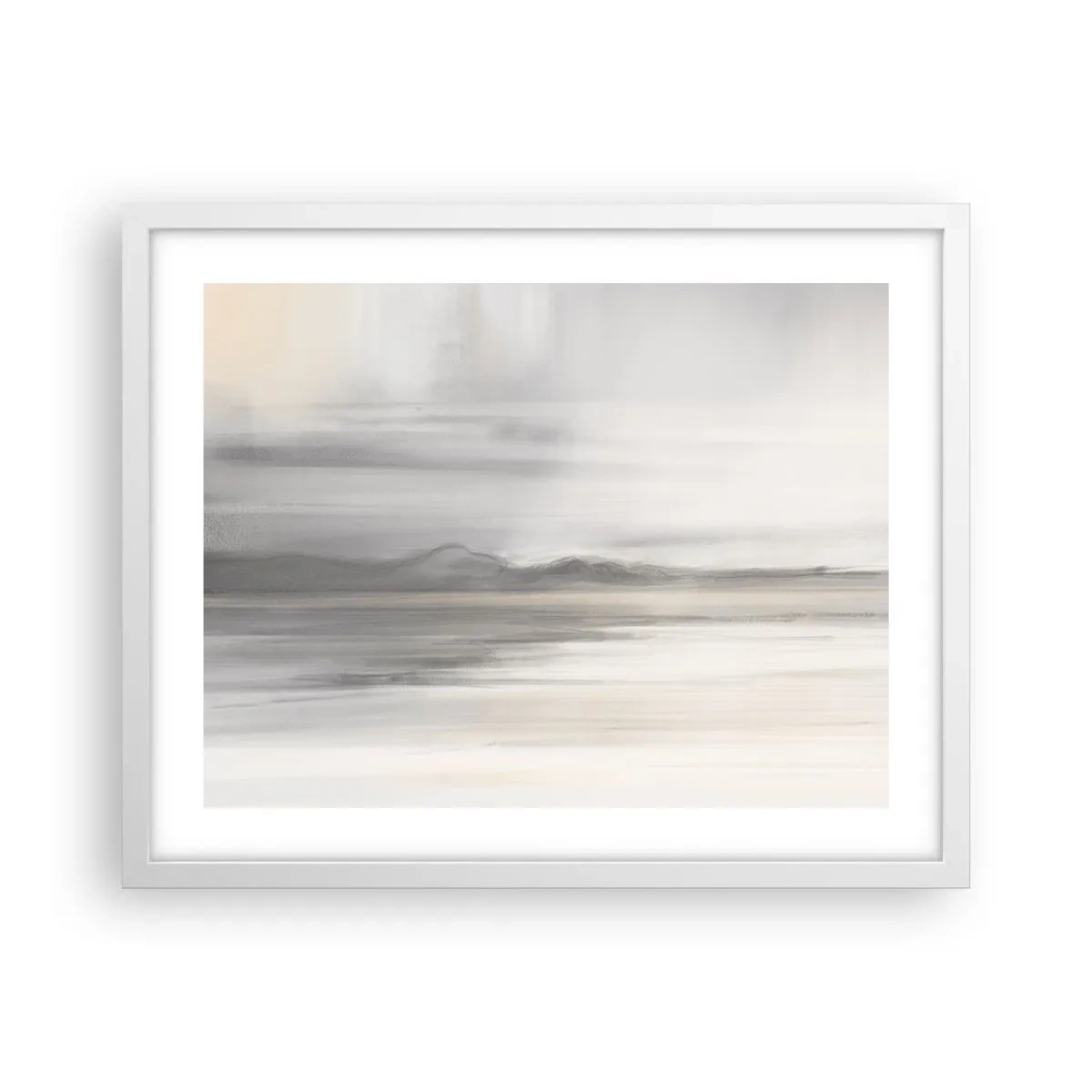 Affisch i vit ram - En eftertänksam bakgrund - 50x40 cm