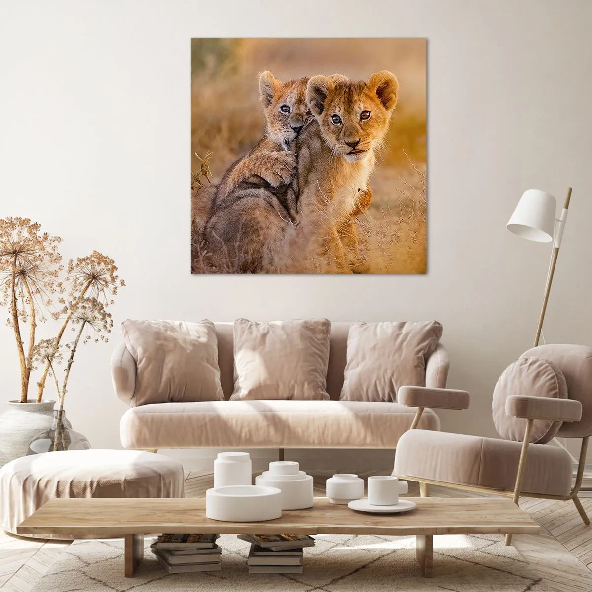 Canvastavla - Bild på duk - Stör inte! Vi har kul - 70x70 cm