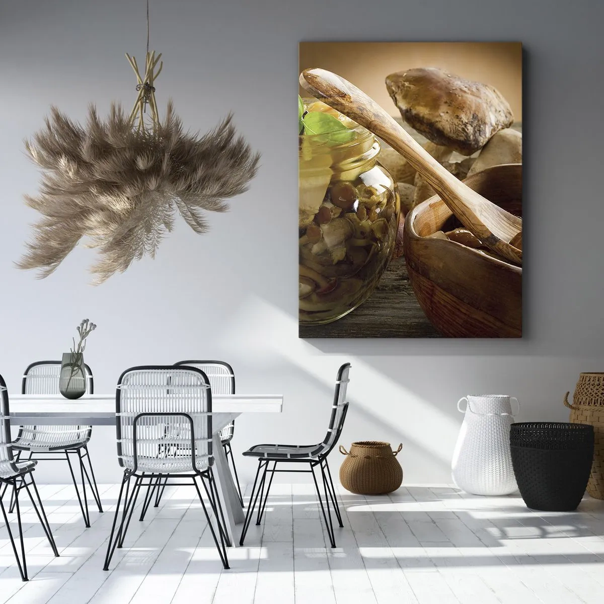 Canvastavla - Bild på duk - Färsk, eller saltad, eller höstplockad... - 45x80 cm